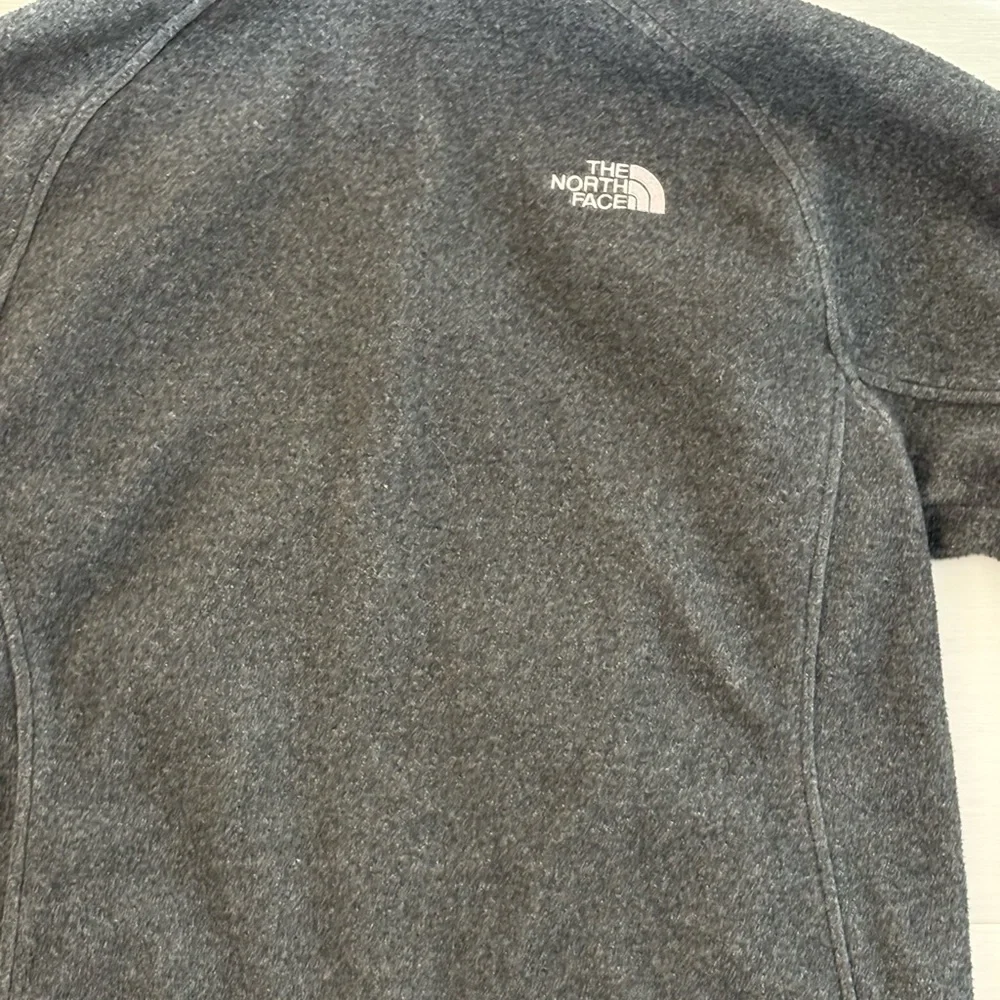 The North Face Fleece Jacket Mens M Gray‎ Full Zip Mock Neck Outdoor